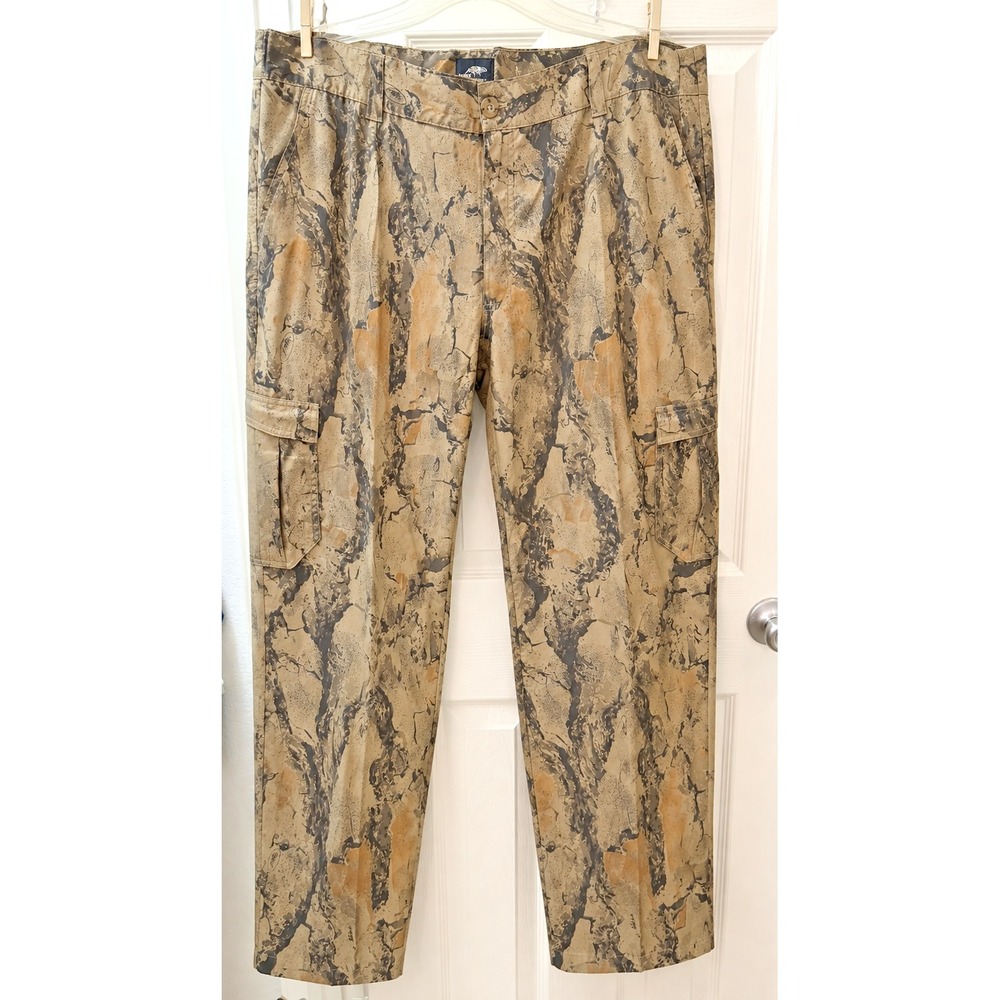 Natural Gear Camo Pants Mens XL 42x31 Multicolor Nature Camouflage Cargo